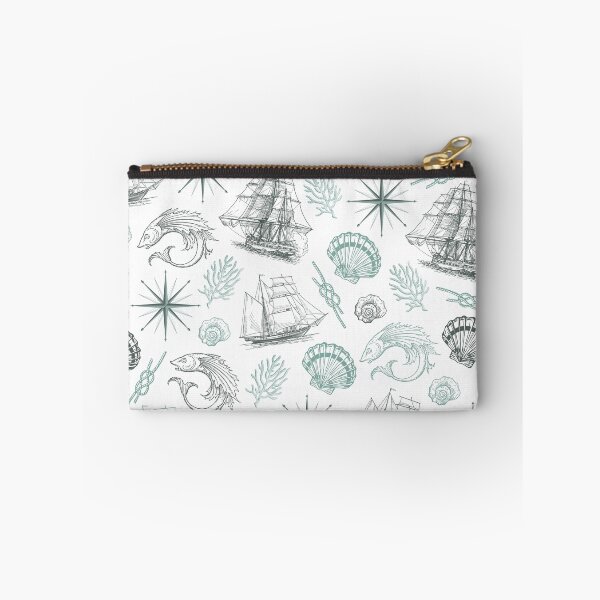 Item preview, Vintage Light Green Nautical Summer Pattern designed and sold by CynthiaGraphics.