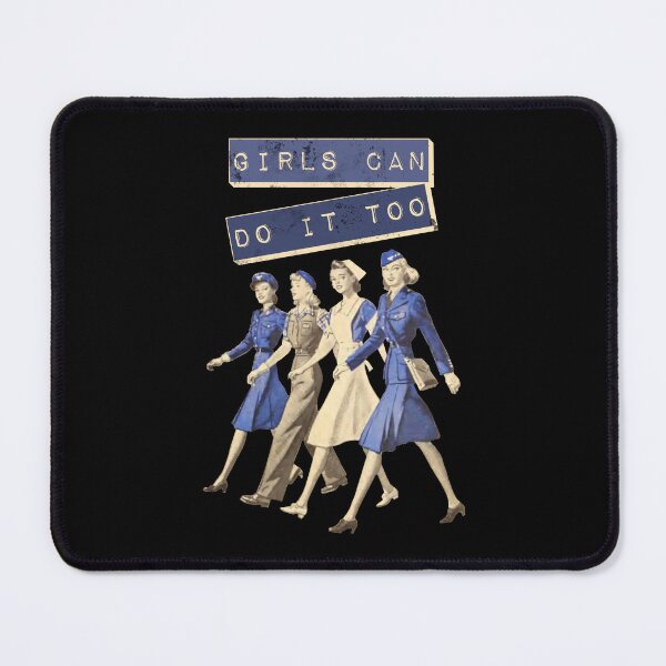Item preview, Girls Can Do It Too, Cool Equality Vintage Women designed and sold by TrulyEpoque.