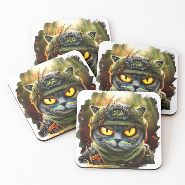Item preview, Ukrainian cat agent in the night forest designed and sold by MaryshaArt.