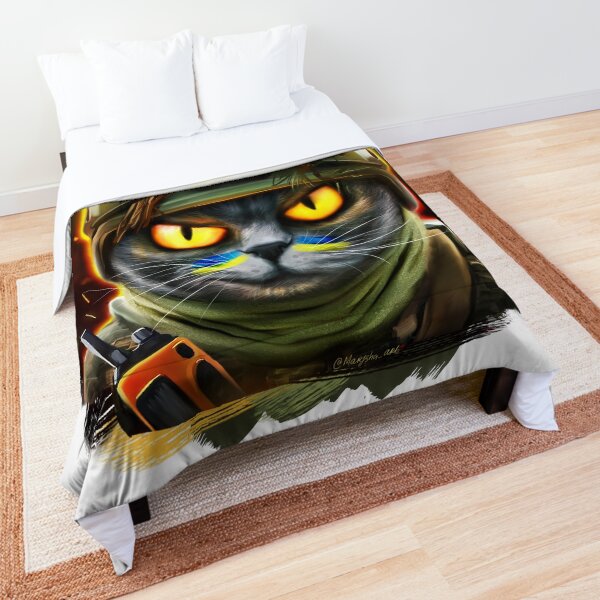 Item preview, Ukrainian cat agent in the night forest designed and sold by MaryshaArt.