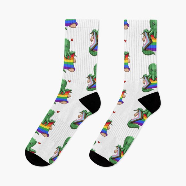 Item preview, Cthulhu progress pride flag designed and sold by MrsKittythulhu.