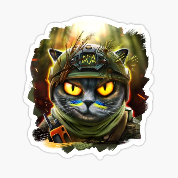 Item preview, Ukrainian cat agent in the night forest designed and sold by MaryshaArt.