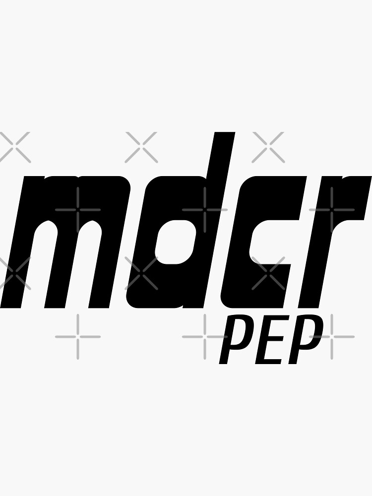 "mdcr on peps madchester revival gift for him & her" Sticker by