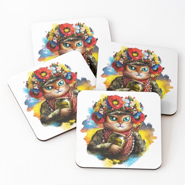 Item preview, Ukrainian cat soldier designed and sold by MaryshaArt.