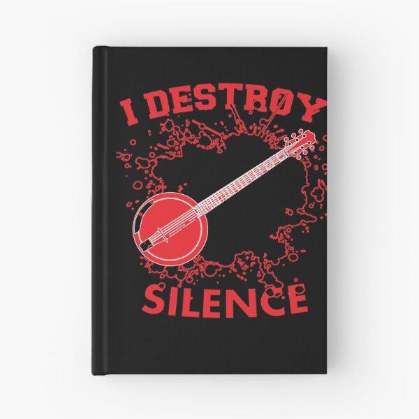 Item preview, I Destoroy Silence Funny Banjo Essential  music  .  Essential . designed and sold by egginsaqbuss.