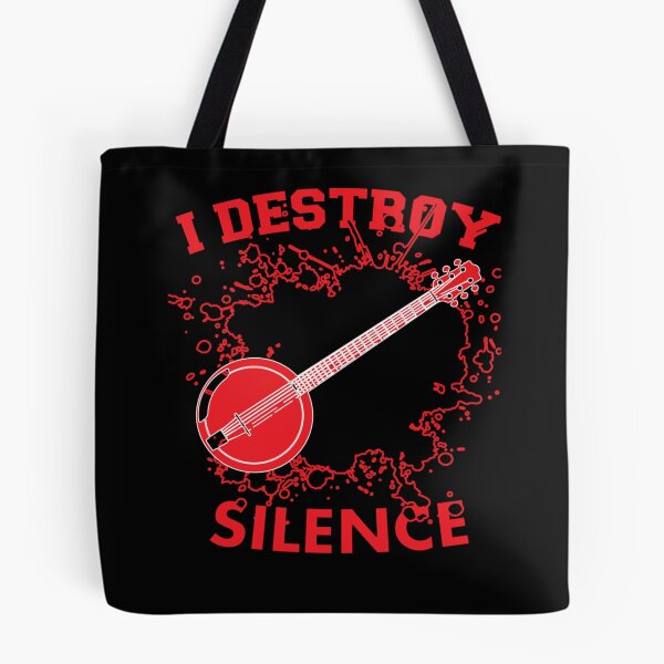 Item preview, I Destoroy Silence Funny Banjo Essential  music  .  Essential . designed and sold by egginsaqbuss.