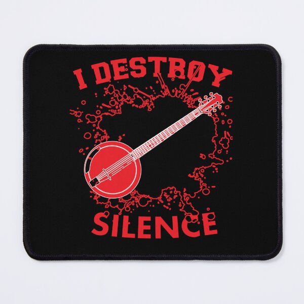 Item preview, I Destoroy Silence Funny Banjo Essential music . Essential . designed and sold by egginsaqbuss.