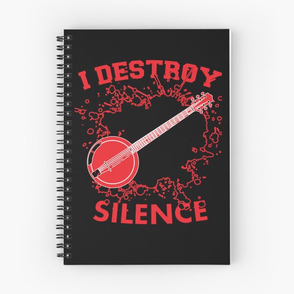 Item preview, I Destoroy Silence Funny Banjo Essential  music  .  Essential . designed and sold by egginsaqbuss.