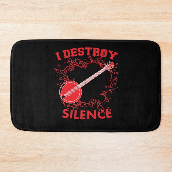 Item preview, I Destoroy Silence Funny Banjo Essential  music  .  Essential . designed and sold by egginsaqbuss.