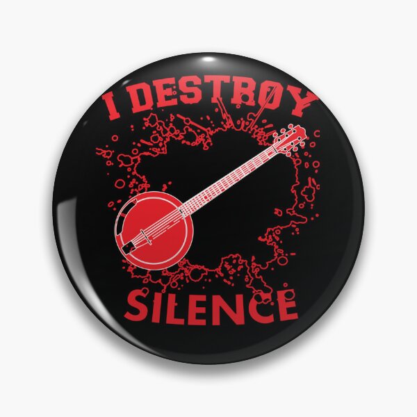 Item preview, I Destoroy Silence Funny Banjo Essential  music  .  Essential . designed and sold by egginsaqbuss.