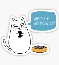 Wifi Cat Sticker