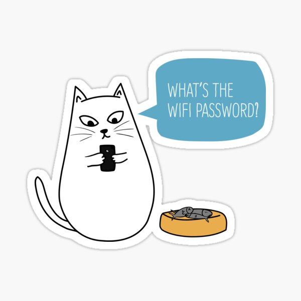 Wifi Cat Sticker