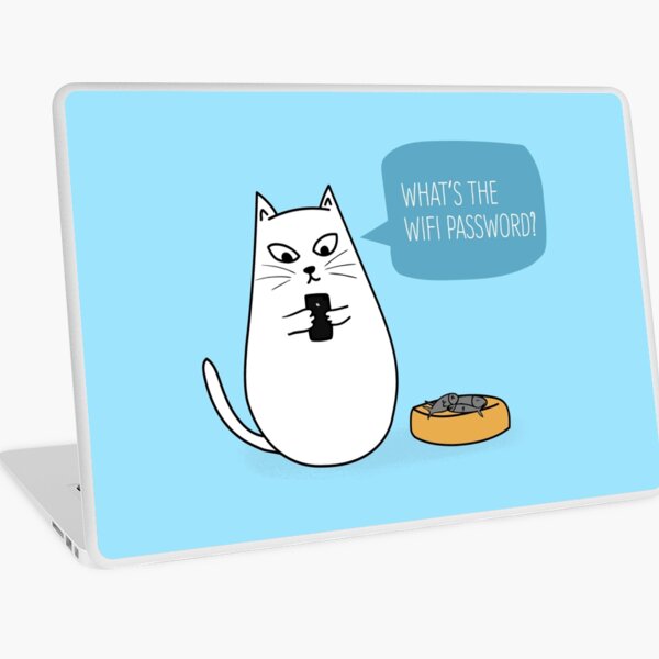 Wifi Cat Laptop Skin