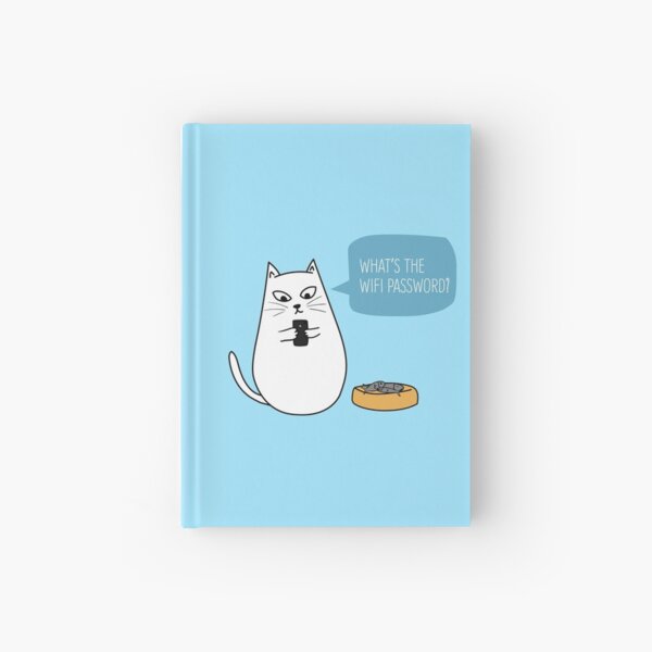 Wifi Cat Hardcover Journal
