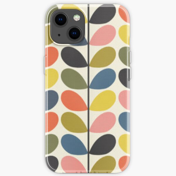 orla kiely colorful multi stem, kiely pattern,orla kiely multi stem flowers design iPhone Soft Case