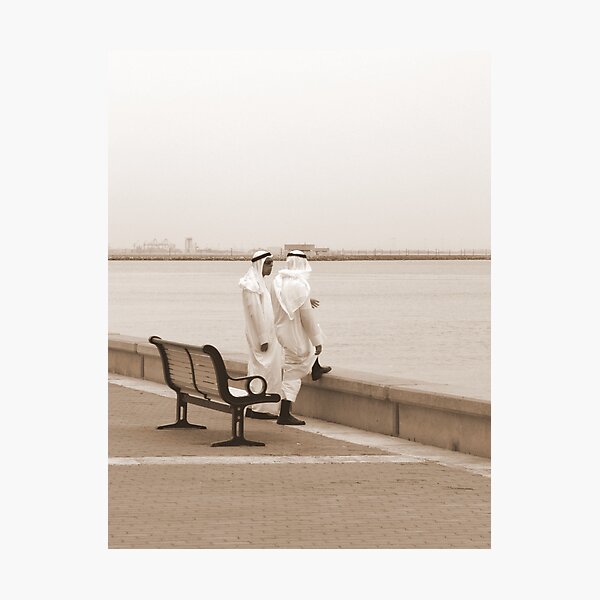 Item preview, ChitChat - Kuwaiti men in traditional clothes designed and sold by NicoleBPhotos.