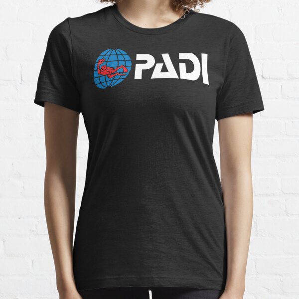 Gr.:  2XL Men weiß PADI T-Shirt Basic für Taucher / Diver 