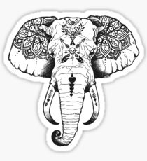 Elephant Tattooed Sticker