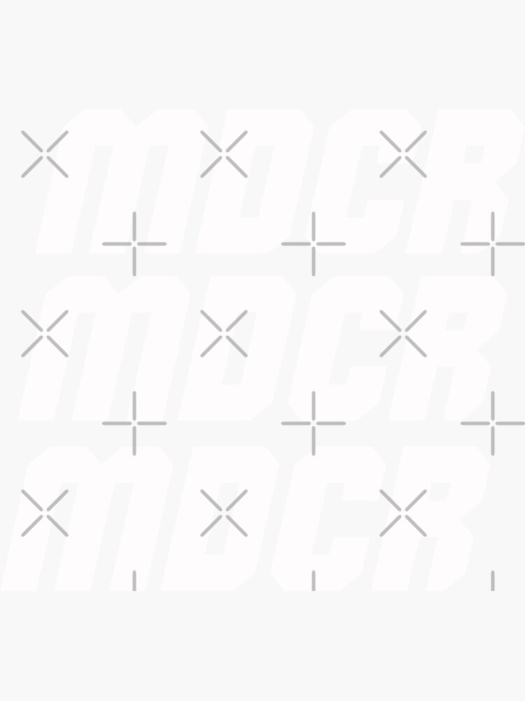 "mdcr on peps madchester revival gift for him & her" Sticker by