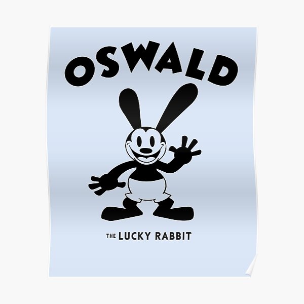 "Vintage OSWALD The Lucky Rabbit" Poster by d2p3j6l19 | Redbubble