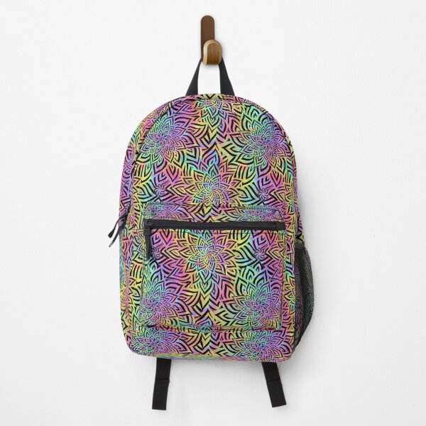 Item preview, Pastel Rainbow and Black Floral Fractals designed and sold by JamieWetzel.