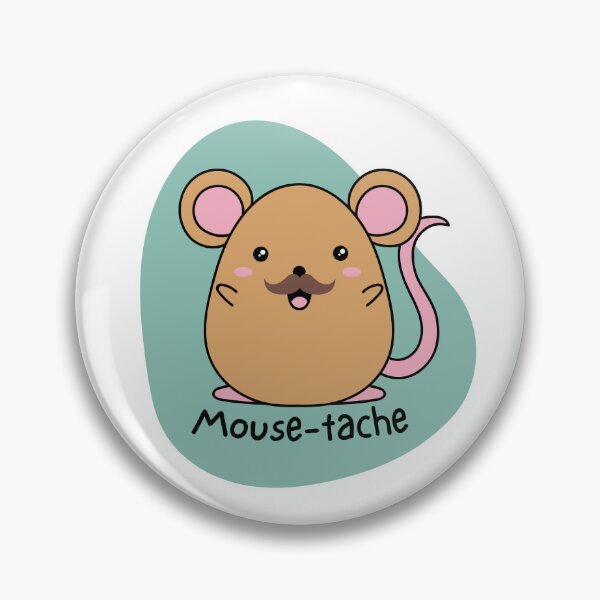 Item preview, Mouse-tache - Animal pun designed and sold by The Agreeable Raven.