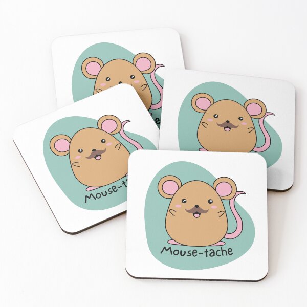 Item preview, Mouse-tache - Animal pun designed and sold by The Agreeable Raven.