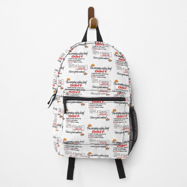 Item preview, Camping safety brief designed and sold by Pugnaciousprint.