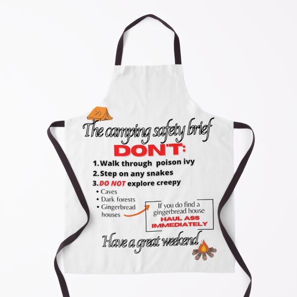 Item preview, Camping safety brief designed and sold by Pugnaciousprint.
