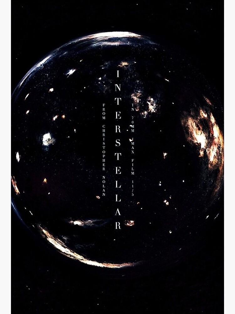 "Interstellar IMAX Edition Movie" Poster for Sale by sangfisher | Redbubble