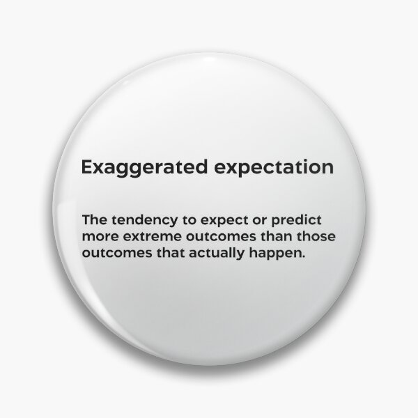 Item preview, Exaggerated expectation black designed and sold by EdimQuotes.