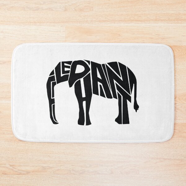 Item preview, Elephant in Typo  designed and sold by Designhood82.