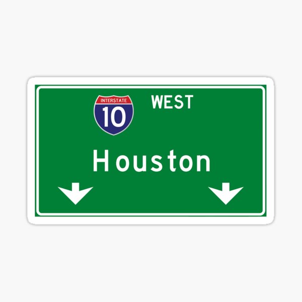 Item preview, Houston Interstate 10 Highway Sign designed and sold by Cityscape-Guy.