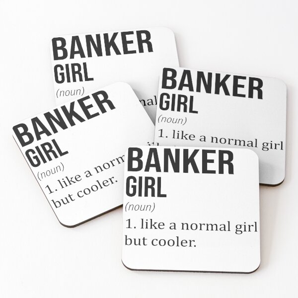 Item preview, BANKER Girl Like A Normal Girl But Cooler - Funny BANKER designed and sold by YukiShop.