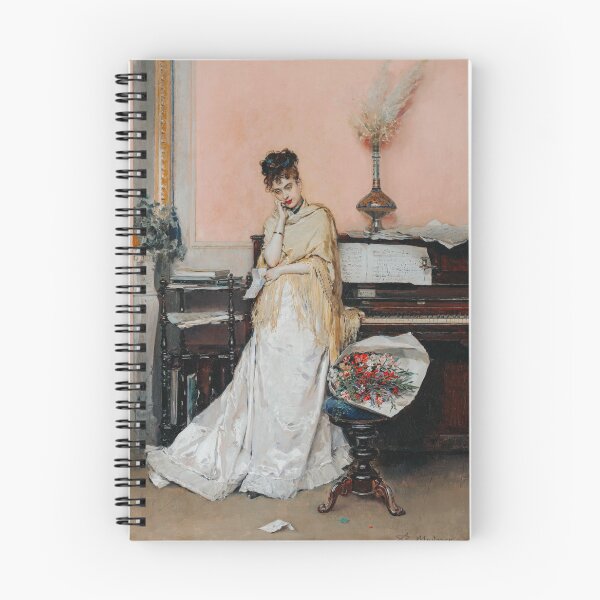 Item preview, Reverie, The Letter (1870s) Love Letter Vintage Painting  designed and sold by apopofbeauty.