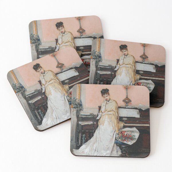 Item preview, Reverie, The Letter (1870s) Love Letter Vintage Painting  designed and sold by apopofbeauty.