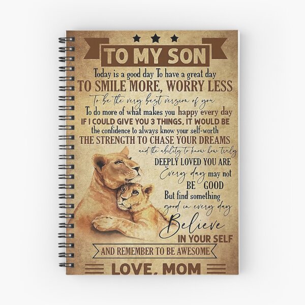 Item preview, From lion mother to my son meaning sayings birthday gift for son designed and sold by BrennaEirlys.
