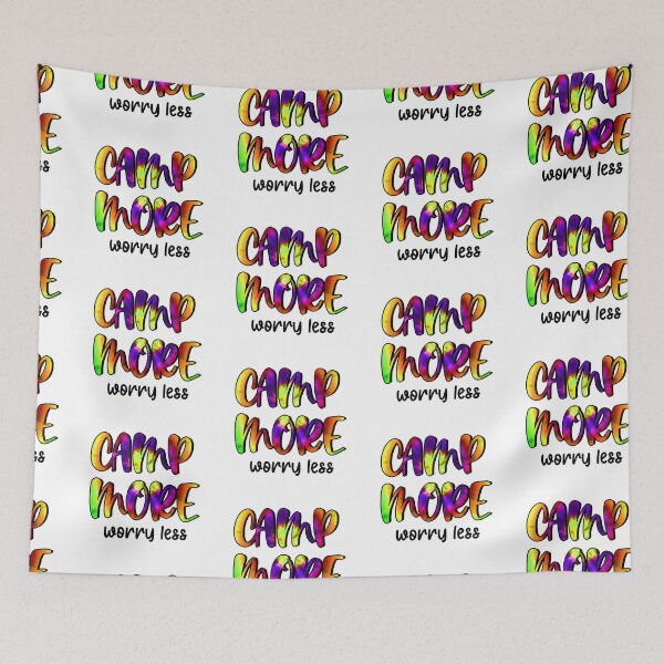 Item preview, Camp More Worry Less I Camping Gifts designed and sold by younghopes.