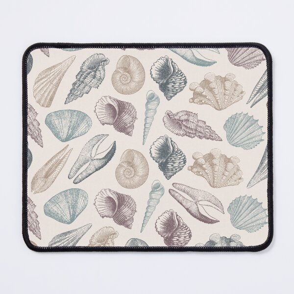 Item preview, Vintage Nautical Seashells Summer Pattern in Neutral Colors designed and sold by CynthiaGraphics.