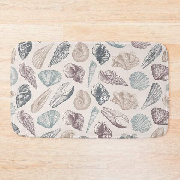 Item preview, Vintage Nautical Seashells Summer Pattern in Neutral Colors designed and sold by CynthiaGraphics.