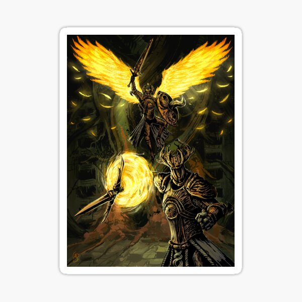 Artikel-Vorschau von Elden Ring Crucible Knight Duo, designt und verkauft von DePietro-Draws.