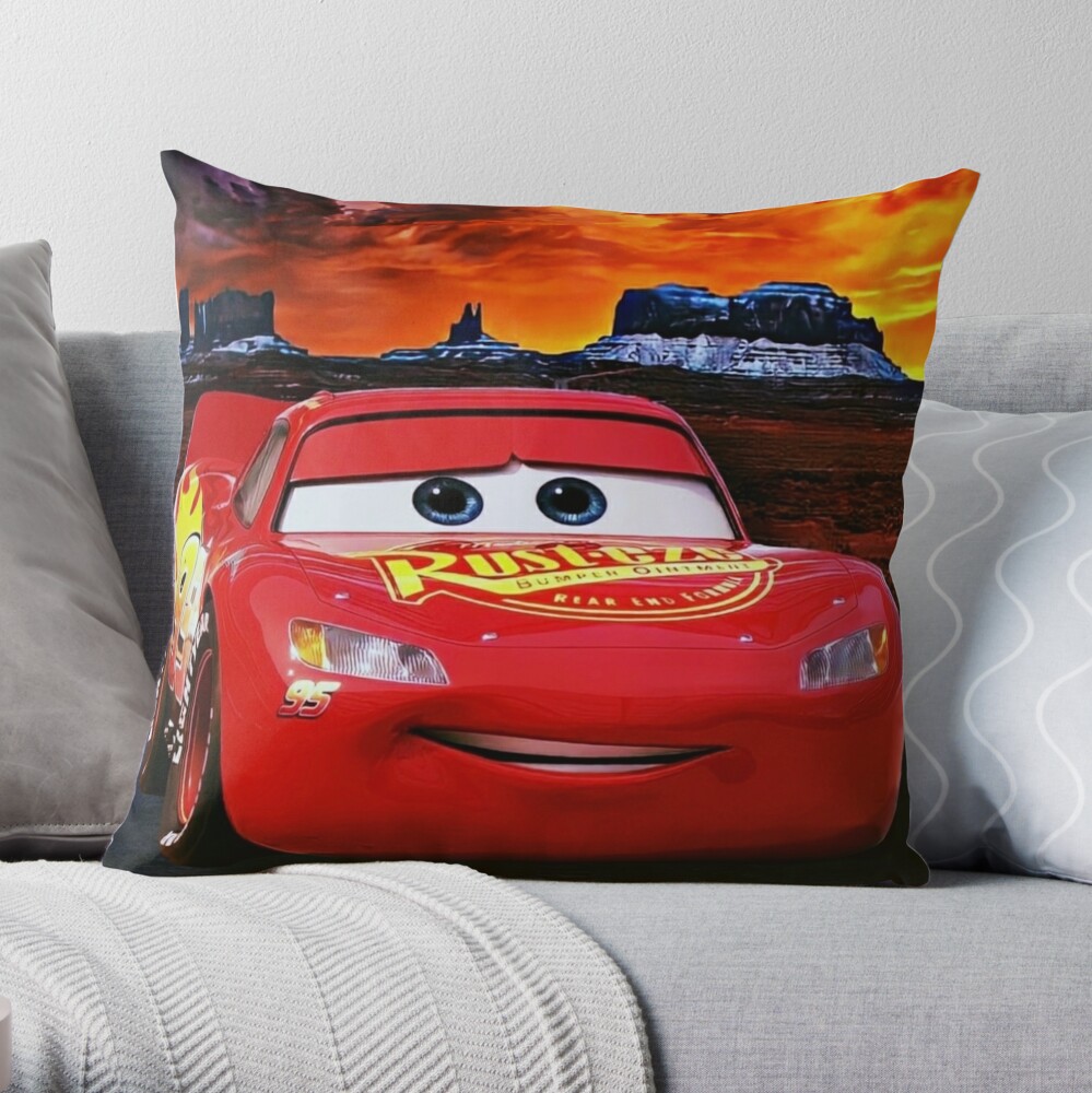 Disney Pixar Cars Lighting McQueen Iam Speed Decorative Pillow