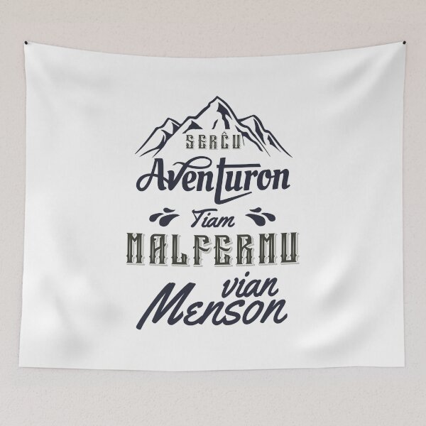 Item preview, Serĉu aventuron. Tiam malfermu vian menson. (Hela) designed and sold by Zebastjan Johanzen.