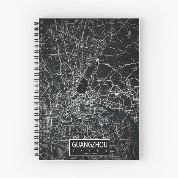 Item preview, Guangzhou City Map of China - Dark designed and sold by deMAP.