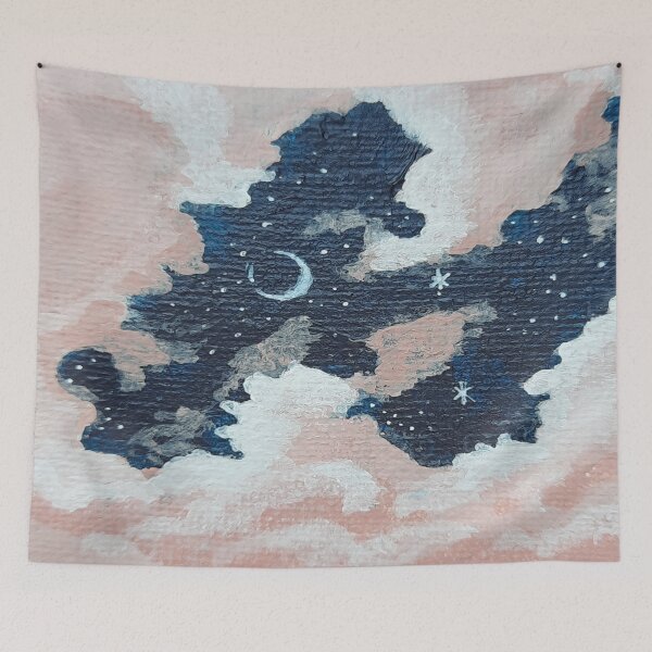 Item preview, Japanese Pink Wind Clouds-Outdoors-Night designed and sold by DiensDesign.