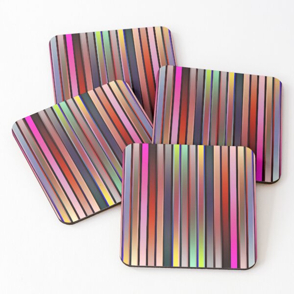 Item preview, Minimal Abstract - multicolored vertical stripes designed and sold by AppareIIndustry.