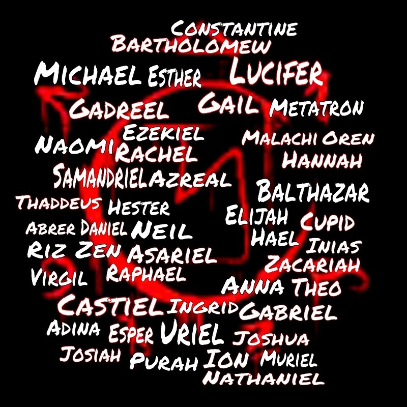 "Supernatural Angel names " Art Prints by LucifersVessal  Redbubble