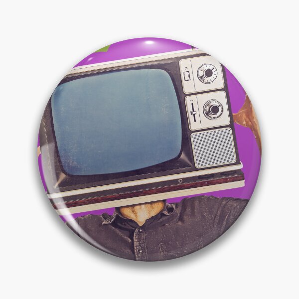 Item preview, The head in the screen. TV junkies designed and sold by Goliardika-Shop.