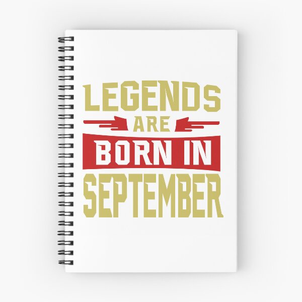 Artikelvorschau, Satz, Legenden werden im September geboren. Typografie-Design entworfen und verkauft von Denisse diseno.