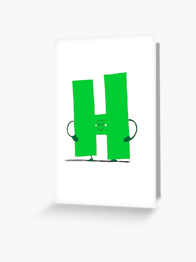 Letter H | Greeting Card